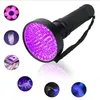 Ficklampor Torches UV Black Light, 100 LED 395 NM Ultraviolett Torch Blacklight Detector för torr Husdjur Urinepet FAINSBED BUG BATTERY1