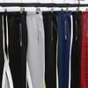 Joggers pour hommes zipper pantalon décontracté fitness webswear combinaisons de survêtement pantalon de survêtement skinny pantalon pantalon de piste de jogger noir