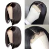 Virgin Hair 4x4 Lace Closure Bob Wig Straight Wigs معقولة مع شعر الطفل البرازيلي الهندي الماليزي شعر مستعار Tiffany9983393