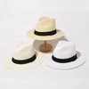 Fashion Man Straw Sun Cap per adulto Fedora Paglie Cappello Viaggio Sunhat Sea Beach Jazz Cap Sun Shade Sun Secket Male Male B82629063261