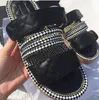 2020 Yeni Klasik Üst kadın Hakiki Deri Yüksek Kalite Moda Düz Velcro Kravat Halat Platformu Sandalet Flip Flop Açık Toe Beach Roma ayakkabı