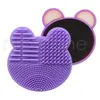 Makeupborstar Silikonrengöring Brush Washing Pad Gel Cleaner Scrubber Sponge Mat Foundation Cosmetics Brush Cleaning Make Up Too2393094