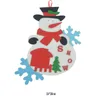 Рождество Войлок Ткань Кулон Санта-Клаус снеговика украшения Реквизит Рождественская елка окна Scene украшения Белл подвеска