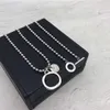 Bracciale in argento sterling 925 Collana con set di gioielli di nuova personalità semplice Set di collane con ciondoli in argento di alta qualità