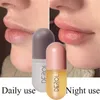 2pcs Dia Noite Lip Gordo / Set Hidratante Lip Care Serum Nutritivo Lips Essência Anti-secagem Nutritiva Lip Óleo