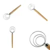 Cabo de madeira Blender portáteis Whisk 9 polegadas ovos Mixer cozimento Ferramentas Kitchen Supplies Conveniente frete grátis 3 95xd E2