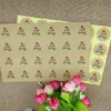 5000 Stuks Dank U Liefde Zelfklevende Stickers Kraft Label Sticker Diameter 3 Cm Voor Diy Hand Made Gift Cake snoep Papier Tags