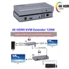 FreeShipping HD-MI KVM Extender USB EXTENSION DE LA MOUSE / PLATEAU PAR CAT / RJ45 / LAN / UTP / UTP Câble IR Contrôle IR TX / RX 3.5MM R / L SORTIO AUDIO
