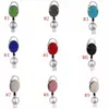 9 Färg Ny diamantmärke Recel Lanyard ID -kort Badge Holder Ski Pass Multiplicpose Nyckelring Metal Antilost Clip Party Favor Keyrin2850863