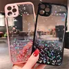 Caixas de silicone macias de glitter bling para 13 12 11 x max 6plus 6splus 8 plus capa de telefone celular com saco de opp