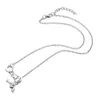 20 pcs/lot collier de mode Antique argent Vintage menottes pistolet breloques pendentifs chaîne collier 42 + 5 cm