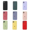 TPU Soft phone Case Skin Feeling Silicone Cases met fluwelen binnen voor iphone 13 12 11 PRO MAX XS XR SE 2 Microfiber Inner