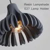 Nordisk kreativ harts ledd hängande lampa kreativ design makron matsal ljus fixtures kök hängande lampor belysning