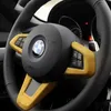 Alcantara skórzana opakowanie do BMW E89 Z4 2009-2015 Akcesorium kierownicy okładki wykończeniowe naklejki