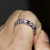 Klusterringar storlek 511 handgjorda smycken överlägg 925 sterling silver rosa cz stenar bröllop guldband för kvinnor gåva18037113