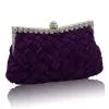 New- Clutch Braided Bags Rhinestone Top-hand Embroidered Wedding Bridal Evening Purse Handbag