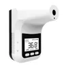 K3Pro Infrared Thermometer With Voice Broadcast Wall Mounted K3 Pro Non Contact USB Battery Digital Display Community Supermarket Office Home