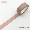 10m svart och vitt rutnät tvättband Japanskt papper DIY Planner Masking Tape Adhesive Tapes Klistermärken Dekorativa brevpapper Tapes 2016