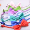 19 Couleurs Réglable Sangle Pet Chien Noeud Papillon Cou Accessoire Collier Collier Chiot Lumineux Pur Couleur Chat Lapin Arc Noeud Papillon Toilettage Fournitures