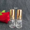 5ml Clear Spray Cosmetic Bottle Custom Gradient Square Glass Parfym Små Spray Bottle Perfume Bottle Fast Shipping