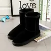 Factory HOT 2022 Klassische Damen-Schneestiefel, beliebte Echtleder-Mode-Zertifikat-Staubbeutel US4--US12