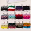 3 Pcs/Set Vintage Hair Scrunchies Stretchy Velvet Scrunchie Pack Women Elastic Hair Bands Girls Headwear Plain Rubber Hair Ties