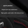تغطية عجلة قيادة السيارات DIY يدويًا من جلد الغزال الأسود لـ Subaru WRX STI 2015 2016 2017 2018 2019 Levorg 2015-2019281K