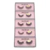 Nya 12stylar 3D Mink False Eyelash Natural Long Makeup Lash Extension i bulk med rosa bakgrundsfartyg8210761