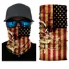 Foulard magique Bandana Drapeau national Masques faciaux Multifonctionnel Foulard extérieur Respirant Masque absorbant la sueur Couverture extérieure du cou ZCGY55