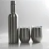 750ml vin tumbler set rostfritt stål tumbler dubbel vägg vakuum vin glas isolering vattenflaska paket kaffe mugg fri tjänst A02