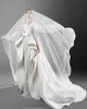 2021 Zuhair Murad Mermaid Wedding Dresses With Detachable Train Sheer Neck Long Sleeve Appliques Bridal Gowns Plus Size Wedding Dr241p