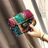 Yeni-Sacos mulheres de Couro 2020 novo pequeno lantejoulas bolsa moda ombro ocasional saco yapmak mensageiro kesesi tr paille olarak crossbody para