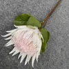 유럽 ​​가짜 protea cynaroides 꽃 25.59 "길이 시뮬레이션 포세이돈 꽃 가정 장식 인공 꽃