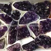 10 pièces 2050mm taille aléatoire améthyste naturelle Druze cristal roches grappes pierre de l'Uruguay forme brut violet Druzy Geode Quartz 6452566