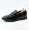 European Classics Style Handmade Leather Men Brown black Formal Shoes Slip on Office Business Wedding Dress Loafer Shoes I236