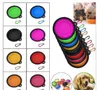 2018 Viaggio pieghevole Pet Dog Cat Feeding Bowl Piatto d'acqua Alimentatore Silicone pieghevole 9 colori tra cui scegliere Ciotola di alimentazione1854664