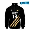 Japan Anime Haikyuu Cosplay Kostüm Msby Black Jackals Volleyball Club Harajuku Strickjacke Stehkragen Reißverschluss Baseball Jacke222M