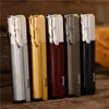 Compact Jet Lighter Gas Torch Lighter Strip Fixed Fire Windproof Metal Cigar Lighter 1300 C Butane Cigarette Accessories NO GAS