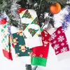 Décorations de Noël chaudes Chaussettes de Noël sac cadeau Noël Pour hommes et femmes Vert neige Guai petit arbre chaussettes T2I51343