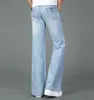 Erkekler Jeans Erkek Gevşek Fit Flared Pantolon Erkekler Için Düz Çan Alt Pantolon Siyah Mavi Uzun Flare Rahat Artı Boyutu 36 381