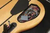 Custom Made 4 String One Piece Body Bass, Rosewood Fingerboard 24 Frets, Aktywny Pickups Złoty Sprzęt
