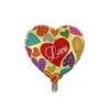 Walentynki Party Ballons Kocham Cię Serce Balony Aluminium Filmowy Balon Wedding Party Decoration 26 Designs DW5767