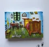 Fridge Magnets World famous painting series Van Gogh sunflower star sky resin refrigerator paste three dimensional magnetic