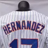 Koszulki baseballowe Keith Hernandez Jersey 1986 WS 25th Patch 37 Blue Mn Home Away Biały Pinstripe Grey Green Red Pullover All Szygowane