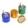 4 Layer Tabak Grinder Rook Accessoires Aluminium Droog Gras Hand Crank Muller Mill Bestuiver Roken Gereedschap5096040