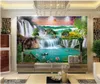 Custom photo wallpaper 3d wall murals Idyllic forest scenery waterfall landscape decorative painting flowing water background wall papers
