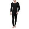 Keeping The Heat In Pure Silk Jersey Knit Men Crew Neck Long Johns Set Taille L XL XXL