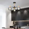 Северные современные деревянные светодиодные люстры легкие лампы гостиной столовая спальня подвеска светло-личности креативный потолочный светильник