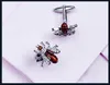 Crystal shirt cufflinks for mens Jewelry Cuff link Whole Luxury Button Male High Quality Animal guests2882