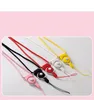 Detachable Cell Phone Strap Neck Lanyard Braided Neck Nylon Hang Rope for Mobile Phone Badge Camera Mp3 USB ID Cards Mixed Color supported
